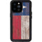 Texas Flag Dark Wood iPhone 14 Pro Max Waterproof Case