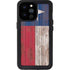 Texas Flag Dark Wood iPhone 14 Pro Max Waterproof Case