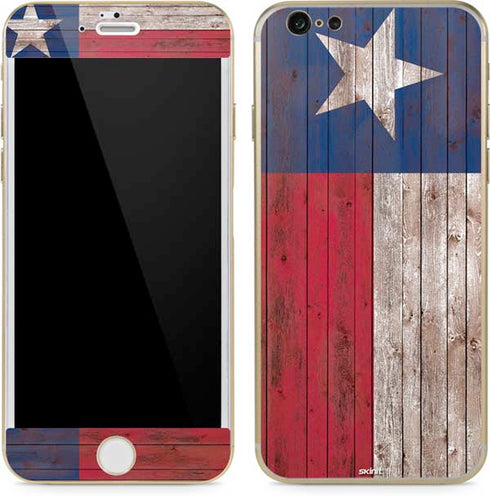 Texas Flag Dark Wood iPhone 6/6s Skin