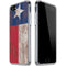 Texas Flag Dark Wood iPhone SE (2nd & 3rd Gen) Clear Case