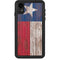Texas Flag Dark Wood iPhone XR Waterproof Case