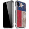 Texas Flag Dark Wood iPhone XS Max Clear Case