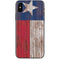 Texas Flag Dark Wood iPhone XS Skin