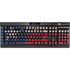 Texas Flag Dark Wood K95 RGB PLATINUM Mechanical Gaming Keyboard Skin