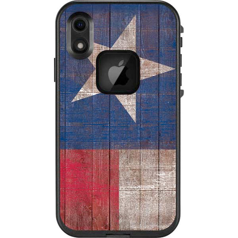 Texas Flag Dark Wood LifeProof Fre iPhone Skin