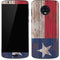 Texas Flag Dark Wood Moto G6 Skin
