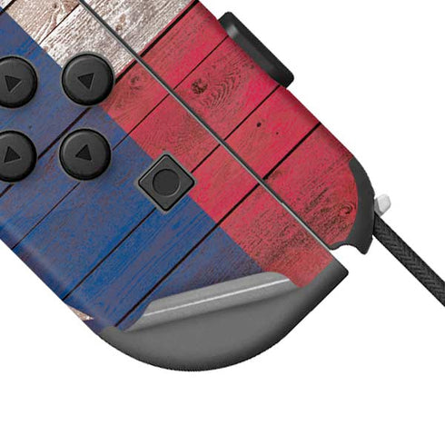 Texas Flag Dark Wood Nintendo Joy-Con (L/R) Controller Skin