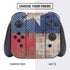 Texas Flag Dark Wood Nintendo Switch Bundle Skin