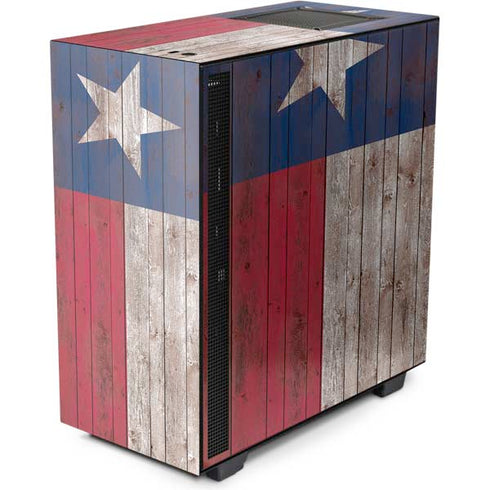 Texas Flag Dark Wood NZXT H510 Compact ATX Mid-Tower Case Skin