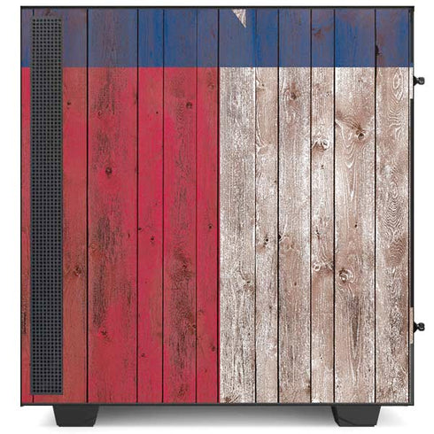 Texas Flag Dark Wood NZXT H510 Compact ATX Mid-Tower Case Skin
