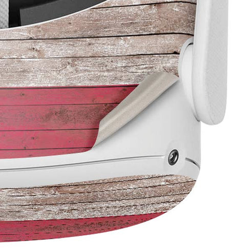 Texas Flag Dark Wood Oculus Quest 2 Skin