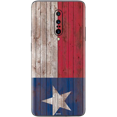 Texas Flag Dark Wood OnePlus 7 Pro Skin