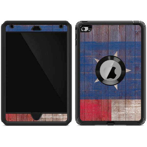 Texas Flag Dark Wood Otterbox Defender iPad Skin