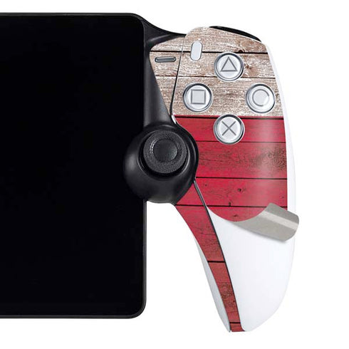 Texas Flag Dark Wood PlayStation Portal Remote Player Skin