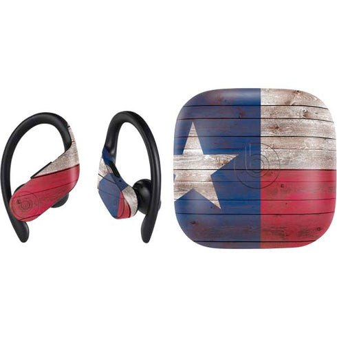 Texas Flag Dark Wood PowerBeats Pro Skin