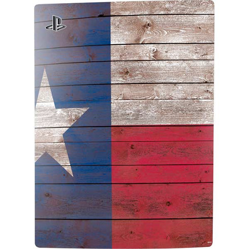 Texas Flag Dark Wood PS5 Bundle Skin