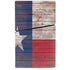 Texas Flag Dark Wood PS5 Slim Disk Console Skin