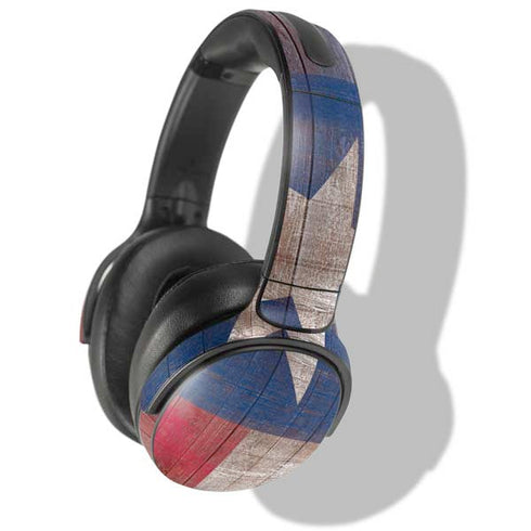 Texas Flag Dark Wood Skullcandy Venue Skin