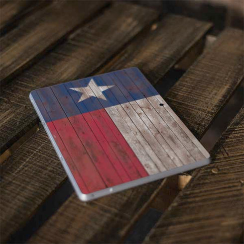 Texas Flag Dark Wood Surface Go Skin