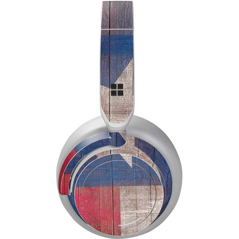 Texas Flag Dark Wood Surface Headphones Skin