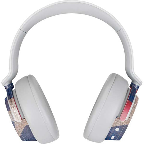 Texas Flag Dark Wood Surface Headphones Skin