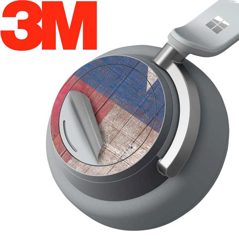 Texas Flag Dark Wood Surface Headphones Skin