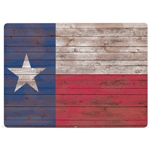 Texas Flag Dark Wood Surface Laptop 2 Skin