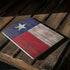 Texas Flag Dark Wood Surface Laptop 2 Skin