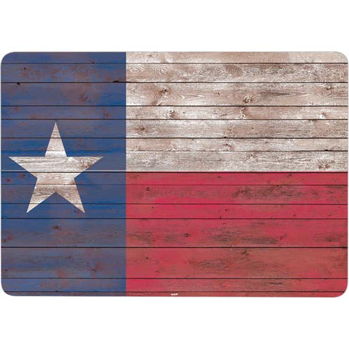 Texas Flag Dark Wood Surface Laptop Studio Skin
