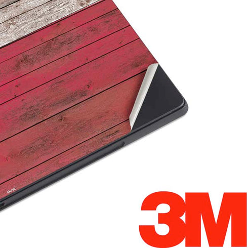 Texas Flag Dark Wood Surface Pro 6 Skin