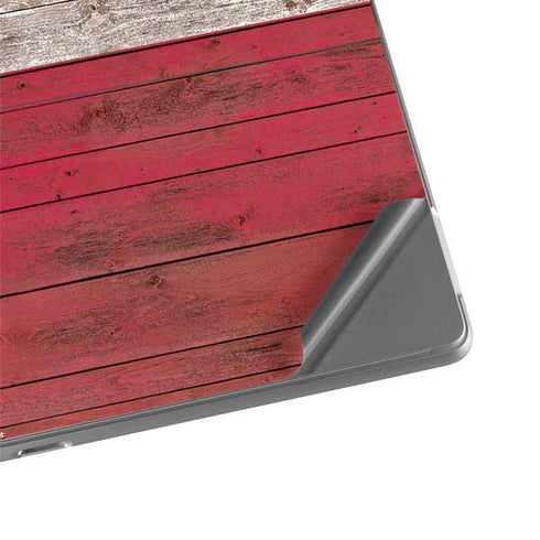 Texas Flag Dark Wood Surface Pro 8 Skin