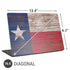 Texas Flag Dark Wood Universal Laptop 16.6in (13.4 x 9.7in) Skin