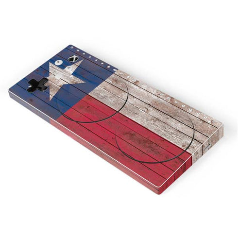 Texas Flag Dark Wood Xbox Adaptive Controller Skin
