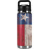 Texas Flag Dark Wood YETI Rambler 26oz Bottle Skin