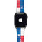 Texas Flag Light Wood Apple Watch Band 42-44mm