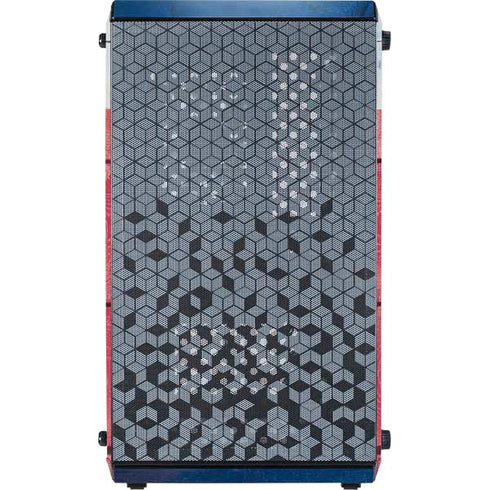 Texas Flag Light Wood Cooler Master MasterBox Q300L Mini Tower Skin