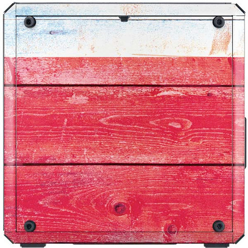 Texas Flag Light Wood Cooler Master MasterBox Q300L Mini Tower Skin