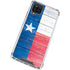 Texas Flag Light Wood Galaxy A12 Clear Case