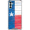 Texas Flag Light Wood Galaxy A13 5G Clear Case