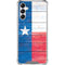 Texas Flag Light Wood Galaxy A14 5G Clear Case