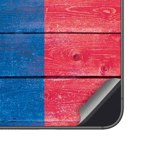 Texas Flag Light Wood Galaxy A14 5G Skin