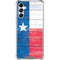 Texas Flag Light Wood Galaxy A15 5G Clear Case
