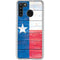 Texas Flag Light Wood Galaxy A21 Clear Case