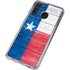 Texas Flag Light Wood Galaxy A21 Clear Case