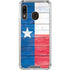 Texas Flag Light Wood Galaxy A30 Clear Case