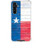 Texas Flag Light Wood Galaxy A54 5G Clear Case