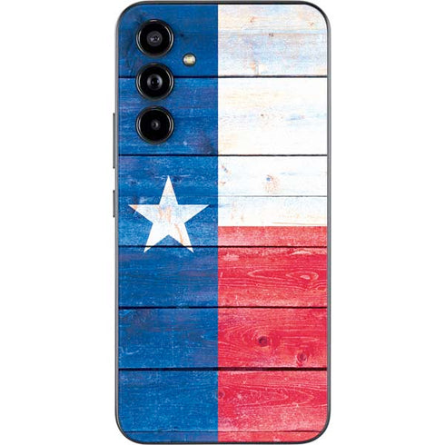 Texas Flag Light Wood Galaxy A54 5G Skin