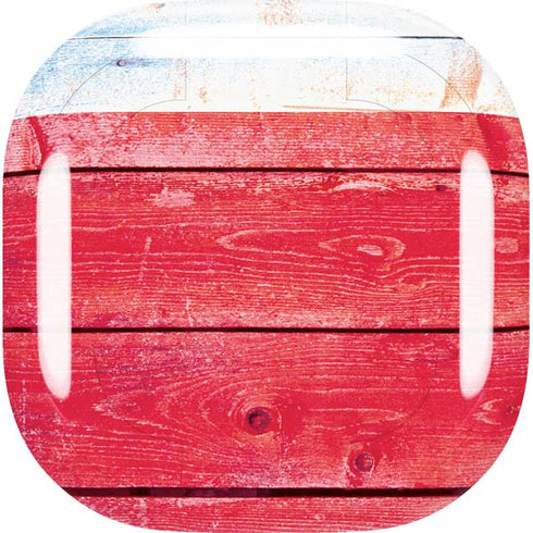 Texas Flag Light Wood Galaxy Buds Live Skin