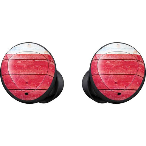 Texas Flag Light Wood Galaxy Buds Skin