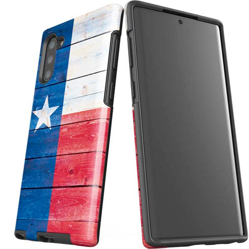 Texas Flag Light Wood Galaxy Note 10 Pro Case
